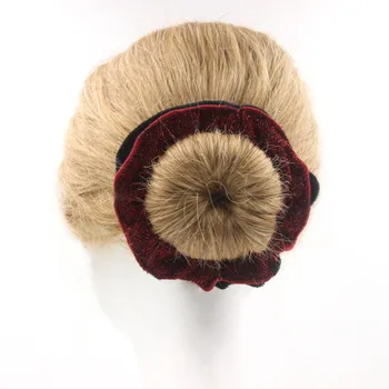 Furling Gilr 1pc Blizgaus Aksomo, Plaukų Scrunchies Moterų Elastingas Plaukų Juostos plaukai surišti į uodegą Turėtojas