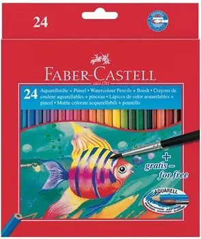 24 Spalvų EcoLapices Acuarelables Faber-Castell