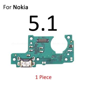 Elektros Įkrovimo Jungtis Plug Uosto Doką Lenta Su Mic Mikrofonas Flex Kabelis Skirtas Nokia 3.1 5.1 Plius 2 2.1 2.2 3 3.2 4.2 5