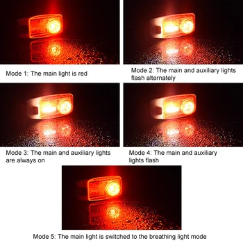 Naujas Šviesus Dviračių užpakalinis žibintas USB LED Įkrovimo Galiniai Šviesos Kalnų Dviratis, atsparus Vandeniui Žibintų Lemputė Įspėjimas Žibintuvėlis