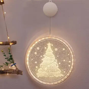 Papuošalai kalėdų Žiburiai 3D Kabo Lempa Kambario Dekoravimo Kalėdų Eglutė Modeliavimas Šviesos Šventė Apdaila Žibintai