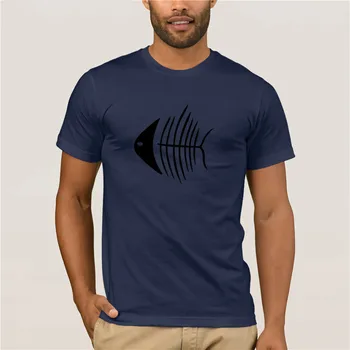 Mada Marškinėliai Medvilnė, žuvys vyrai marškinėliai Vasaros Mados Gatvė trumpomis Rankovėmis T-Shirt
