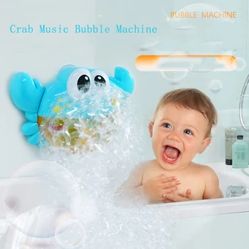 Kūdikių Vonios Žaislai Krabų Varlė Burbulas Muzikos Mašina, Vonia Automatinis Muilo Burbulas Maker 