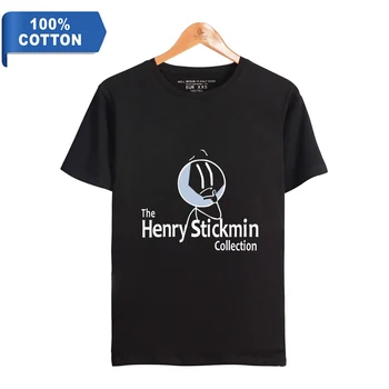 Henry Stickmin Kolekcija Medvilnės marškinėliai Vyrams Vasaros trumpomis Rankovėmis moterims Marškinėlius Atsitiktinis Streetwear berniuko/mergaitės marškinėliai topai