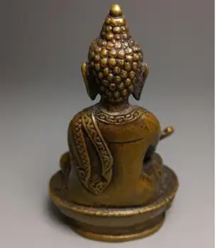 YM 304 Tibeto Rinkti Bronzos Budistų Sakyamuni Medicinos Budos Joss Dubenį Statula