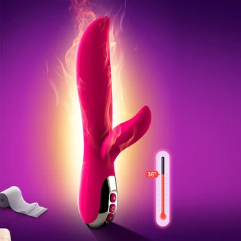 Šildymo Liežuvio Vibratoriai Makšties Massager Klitorio, G taško Stimuliacija USB Charege Vibracijos Lazdos Suaugusiųjų Sekso Žaislai Moteris Gėjų