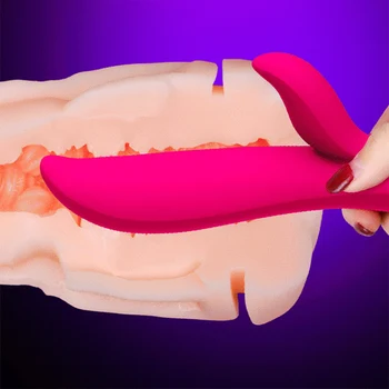 Šildymo Liežuvio Vibratoriai Makšties Massager Klitorio, G taško Stimuliacija USB Charege Vibracijos Lazdos Suaugusiųjų Sekso Žaislai Moteris Gėjų