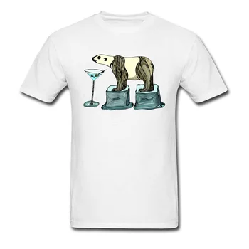 Sukrėtė .. Ne Maišomas 2018 Ledo Polar Bear Spausdinti Vyrų T-shirt Rusijos Meno Dizaino Vasaros Cool Drabužių Animacinių filmų Marškinėliai Mielas