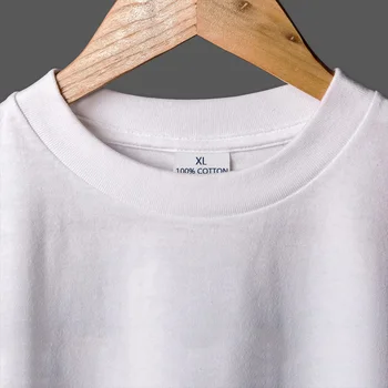 2018 Naujus Numerius Spausdinti Ant vyriški Balti marškinėliai Paprasta Geek Chic Medvilnės Marškinėliai Šeimos Grupių Užsakymą Viršūnės Apvalios Apykaklės