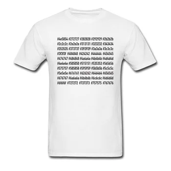 2018 Naujus Numerius Spausdinti Ant vyriški Balti marškinėliai Paprasta Geek Chic Medvilnės Marškinėliai Šeimos Grupių Užsakymą Viršūnės Apvalios Apykaklės