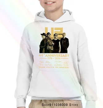 U2 Juosta 44Th Jubiliejų 1976-2020 Pasirašė Dovana Ventiliatoriaus Dėka Vaikų Gobtuvu Kišenėje Megztinis