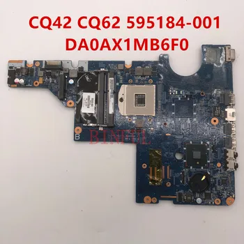 Aukštos kokybės CQ62 CQ42 G42 G62 G72 595184-001 Nešiojamas Plokštė pavilion DA0AX1MB6H1 HM55 DDR3 PGA989 visiškai išbandyta