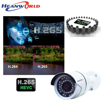 Heanworld H. 265 audio-in 2MP/3MP/5MP IP kameros 35 ir-led, naktinio matymo naudoti lauko hd vaizdo stebėjimo kamera lauko IP66 atsparus vandeniui