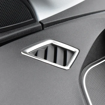 Nerūdijančio plieno priekinės oro kondicionierius eksporto dekoratyvinis dangtelis stilius tinka 2017 Peugeot 5008 3008 GT priedai