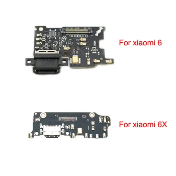 USB Įkrovimo lizdas Įkroviklis Valdybos Flex Kabelis Xiaomi Mi6 Dokas Plug Jungtis atsarginės Dalys Xiaomi Mi 6 MI6 mi6X 6X
