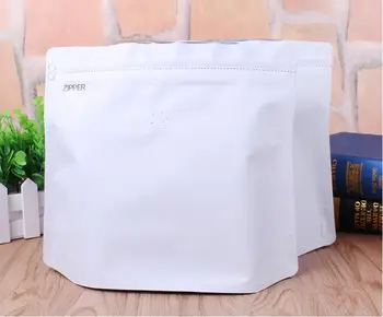 20pcs 190x225x175mm Pusę kilogramo kavos pakuotės atsistoti folijos maišelį apsišaukęs krepšiai skrudintų kavos pupelių maišas vožtuvas krepšys, juodas