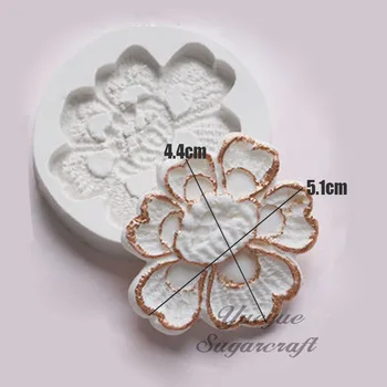 Yueyue Sugarcraft Bijūnas Gėlių silikono formos minkštas pelėsių tortas dekoravimo priemonės šokolado gumpaste pelėsių