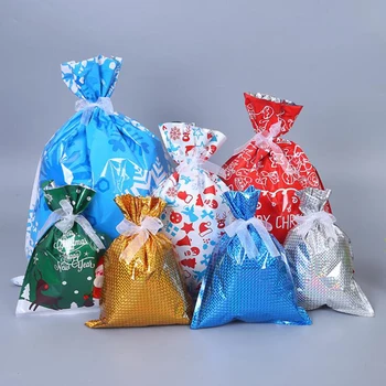 30pcs/daug Linksmų Kalėdų Krepšiai Slapukas Plastikiniai Maišeliai&Saldainiai Dovanų Maišeliai Užkandžių Sausainiai Kepimo Paketą Ir Įvykių Šalies Prekių