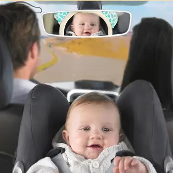 Mielas Gelsvai Forma Saugos Automobilio Galinės Sėdynės, Galinio Vaizdo Veidrodis, Reguliuojamas Kūdikiams Kūdikiams, Vaikams, Vaikų Saugos Galiniai Stebėti
