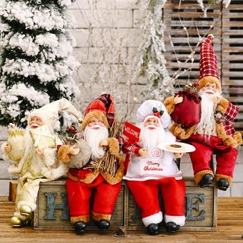 Animacinių filmų Nuolatinis Santa Claus Vaikams, Papuošalai Minkštos Lėlės, Žaislai, Kalėdų Eglutės Pakabukas Kalėdų Dekoracijas Namuose Naujųjų Metų Šalis