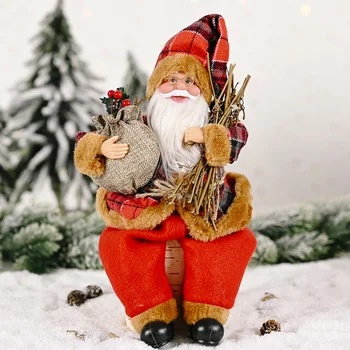 Animacinių filmų Nuolatinis Santa Claus Vaikams, Papuošalai Minkštos Lėlės, Žaislai, Kalėdų Eglutės Pakabukas Kalėdų Dekoracijas Namuose Naujųjų Metų Šalis