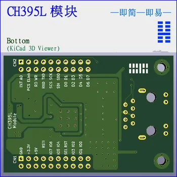CH395 Modulis CH395L UART/SPI/Parallel Tinklo Modulis Lygiagrečiai Uoste