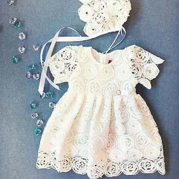 Pudcoco 2019 Naujas Mados Kūdikių Mergaičių suknelė Princesė Gėlių Nėrinių Suknelė tuščiaviduriai iš trumpų sleve Partijos Inscenizacija Tutu Sukneles
