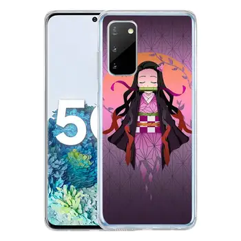 Demon Slayer Telefono dėklas Samsung S10 S10lite 2019 S9 S9plus S8, S7 skaidrus atvejais