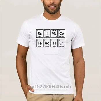 Vyriški marškinėliai Animacinių filmų Įdomus gamtos Mokslų Mokytojas Elementų Periodinės Lentelės Chemija vasaros T Shirt Mens