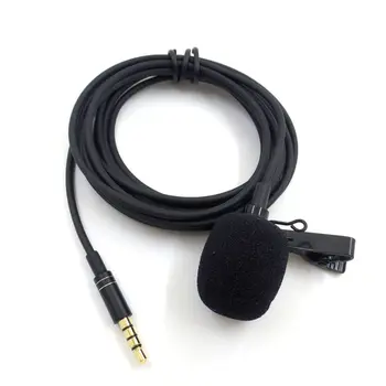 Mini Nešiojamas Mikrofonas Kondensatoriaus Clip-on Atvartas Mic 