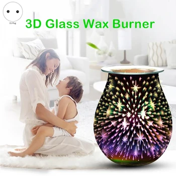 3D Fejerverkų Star Stiklo Elektros Vaškas Lydosi Šilčiau Žvakė Vaško Degiklis Tortų Šilčiau Frangrance Naftos Šilčiau