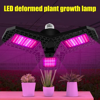 LED Deformuojamieji Lankstymo Augalų Auga Šviesiai Raudonos, Mėlynos Saulės Growbox Patalpų Šviestuvai Augalų Augimo Šviesos Lempos Lemputė