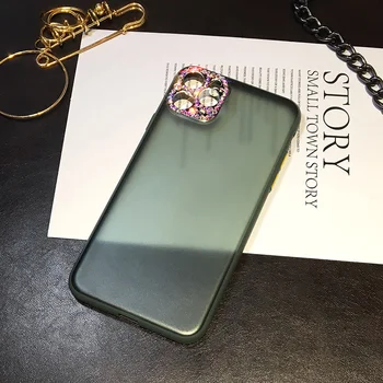 Prabangus Diamond Blizgučiai Telefono dėklas Skirtas iPhone 11 Pro X XR XS Max Skaidrus Minkšti Silikoniniai iPhone 7 8 Plius SE2020 Matinis Dangtelis