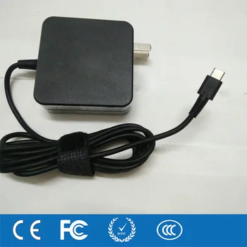 Basix USB C Tipo Nešiojamas Maitinimo Adapteris 20V 3.25 A 65W Mobiliojo Telefono Įkroviklį 