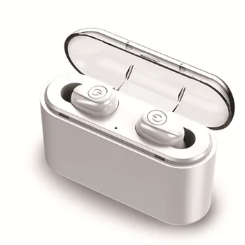 Naujas Atvykimo Auriculares Bluetooth Tiesa Belaidžio 5D Stereo Ausinių Mini Vandeniui Headfrees 2200mAh Galia Banko Išmaniųjų Telefonų