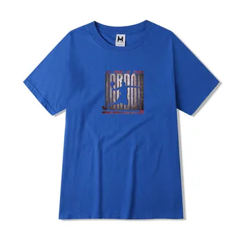 Vasarą Naujos Mados Apvalios Kaklo Vyrams marškinėliai Kūrybos Laišką Asmenybės Spausdinimo Medvilnės Kasdien Laisvalaikio Tendencija Brand T-marškiniai Vyrai