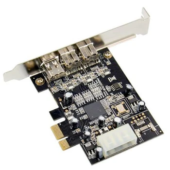 PCI Express 3 Uosto Filmavimo Expansion Card Firewire XIO2213AZAY Chipset 1394B, kai 1394a PCIe 1.1 X1 Kortelės