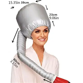 Nešiojamų Minkštas Plaukų Džiovinimo Dangtelis Variklio Dangčio Hood Hat Moterų Džiovintuvas Namų Kirpykla Tiekimo Reguliuojamas Aksesuaras 3 Spalvų