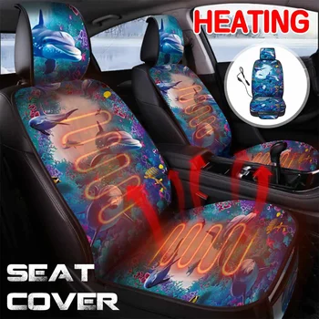 12V Šildomos automobilių sėdynės padengti skraistę ant automobilio sėdynės, Sėdynių šildymo Universaliųjų Automobilių padengti automobilio sėdynės raštas Automobilių sėdynių šildymas
