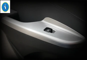Yimaautotrims Auto Aksesuaras Hyundai Kona 2018 2019 2020 ABS Durų Porankiai Lango Stiklo Pakėlimo Mygtuką Skydelio Dangtelį Apdaila, 4 Vnt.