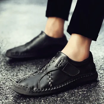 Didelis dydis 36-48 atsitiktinis vyrų batų kvėpuojantis blizgučiai natūralios odos vyrai mocassins batai prabangos prekės vyrų butai