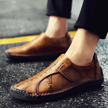 Didelis dydis 36-48 atsitiktinis vyrų batų kvėpuojantis blizgučiai natūralios odos vyrai mocassins batai prabangos prekės vyrų butai