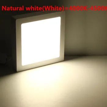 Nemokama Laivas 6W 12W 18W AC85~265V Šaltai balta/šiltai balta LED Lubų LED Šviestuvai Aikštėje Skydelio Apšvietimas Lemputės Aukštos kokybės