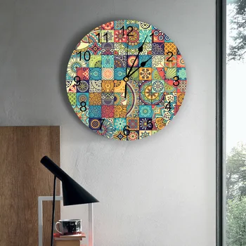 Derliaus Multigrid Modelis Sieninis Laikrodis Silent Ne Pažymint Vaikų Kambario Dekoratyvinių Laikrodis Namų Gyvenamasis Kambarys Miegamasis