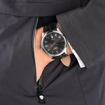 Mechaniniai Laikrodžiai Vyrams Viršuje Prabangos Prekės Automatinė Data Watch Odos Juosta Laikrodžiai Laikrodis Vyrų Reloj Hombre Relogio Masculino