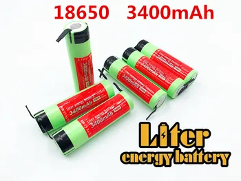 4pcs/daug Naujas Originalus NCR18650B 3.7 v 3400 mAh 18650 Ličio Įkraunama Baterija, Suvirinimo Nikelio Lapas baterijos