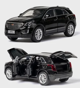 Modeliavimo Cadillac xt5 SUV modelis, 1:32 acousto regos automobilio modelį boutique vaikų žaislų, vaikų gimtadienio dovana juoda automobilį