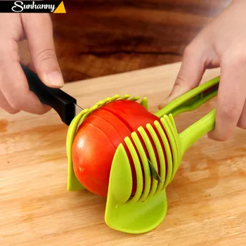 Sunhanny Plastiko Bulvių Slicer Pomidorų Pjovimo Įrankis Shreadders Citrinų Pjovimo Turėtojas Virimo Įrankiai, Virtuvės Reikmenys