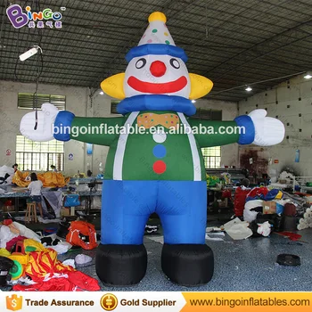 Aukštos kokybės 5M ūgio milžinas pripučiami klounas reklaminė skaitmeninė spauda susprogdinti klounas animacinių filmų personažus, apdailos žaislai