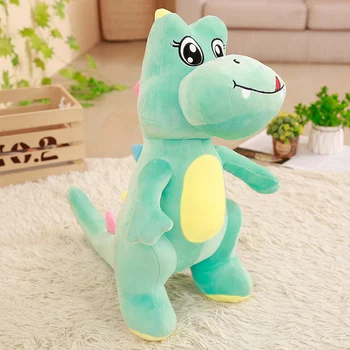 Dorimytrader Naujas Džiugu Minkštas Animacinių filmų Dinozaurų Pliušinis Žaislas Didelis Įdaryti Anime Dinosuars Žaislas Pagalvė Kūdikiui Dovanų Dekoravimas 41inch 105cm
